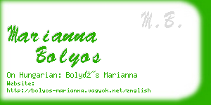 marianna bolyos business card
